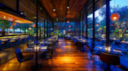 blur background of a restaurant or coffee shopの素材