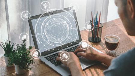 Cost reduction and cost saving through digital transformation, business cost optimization, operational cost reduction, financial savings, and resource efficiency strategies for business success. Spireの写真素材