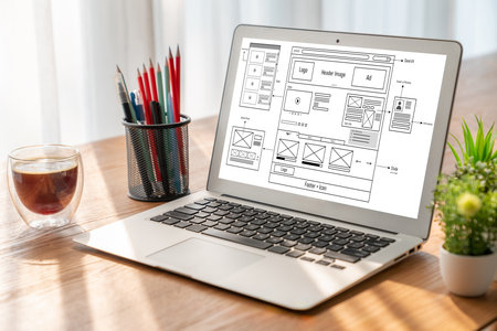 Website design software provide modish template for online retail business and e-commerce