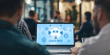 Chatbot software application for brisk online business that automatically reply to customer questionsの素材