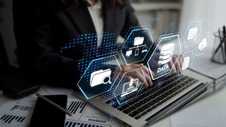 Cloud computing, cloud strategy, and cloud technology transforming digital infrastructure with...