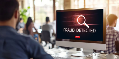 Cyber security software show alert of cyber attack for protection brisk. Danger from virus, phishing and cyber fraud.の素材