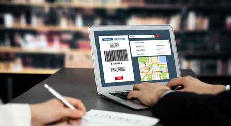 Delivery tracking system for e-commerce and brisk online business to timely goods transportation and...