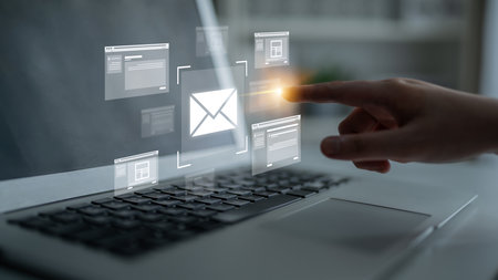 Email productivity tools improve communication, inbox control, and workflow for efficient, professional digital business operations.の写真素材