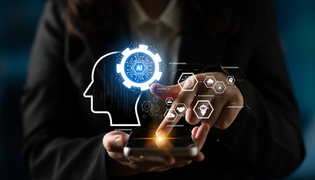 AI integrated with human cognition, supporting decision-making, automation, robotics, data analysis,...