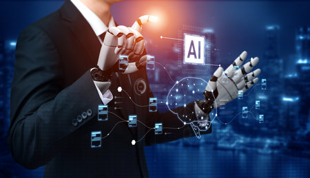 AI powers a neural network to process complex data streams, optimize learning models, and automate...