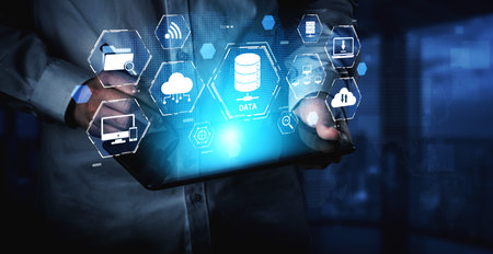Cloud computing, cloud strategy, and cloud technology transforming digital infrastructure with...