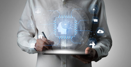 AI system integration connects AI, system, and integration across digital networks to enhance...