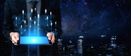 Professional networking expands business connections, fosters collaboration, and builds digital...
