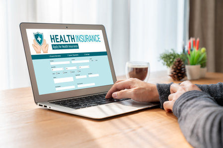 Health insurance web site modish registration system for easy form filling