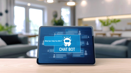 Chatbot software application for brisk online business that automatically reply to customer questionsの素材