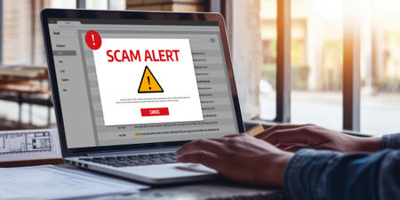 Cyber security software show alert of cyber attack for protection brisk. Danger from virus, phishing and cyber fraud.の素材