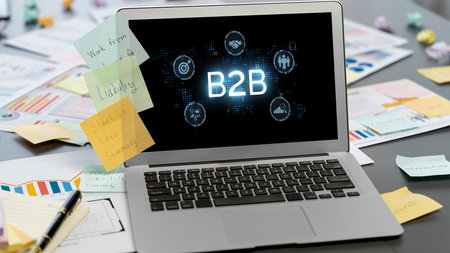 Business person navigates B2B landscape, harness technology to enhance business-to-business...