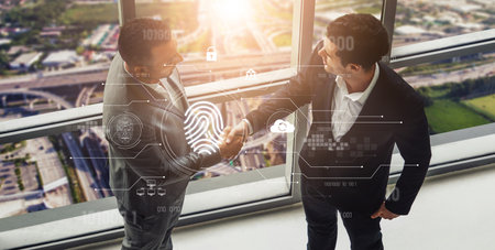 Biometric fingerprint identification and cybersecurity system ensuring secure access, identity...