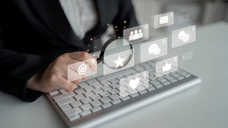 Social media engagement with interaction metrics showing comments, social media reactions, social...