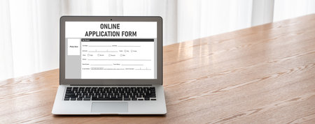 Online application form for modish registration on the internet website