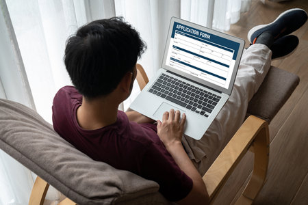 Online application form for modish registration on the internet website