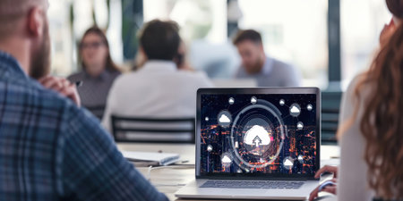 Cloud computing software for brisk remote work and personal data storageの素材