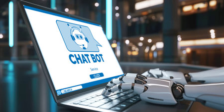 Chatbot software application for brisk online business that automatically reply to customer questionsの素材