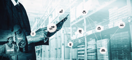 Smart warehouse management system with innovative internet of things technology to identify package...