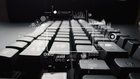 Data analytics and big data strategy for real-time analytics, predictive data modeling, business intelligence analytics, and data-driven decision-making in modern digital businesses.の写真素材