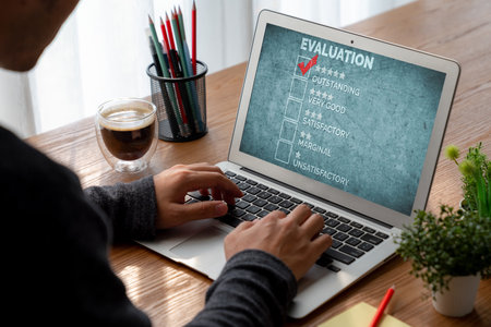 Customer satisfaction and evaluation analysis on modish software computer for marketing strategy planningの写真素材
