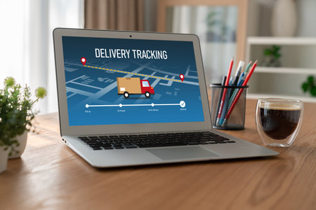 Delivery tracking system for e-commerce and modish online business to timely goods transportation...
