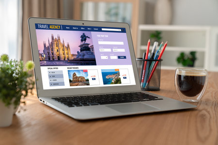 Online travel agency website for modish search and travel planning offers deal and package for...