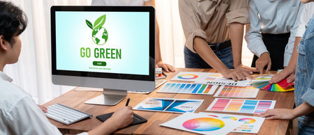 Green business transformation for brisk corporate business to thank green marketing strategy
