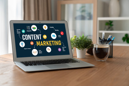 Content marketing for modish online business and e-commerce marketing strategyの写真素材