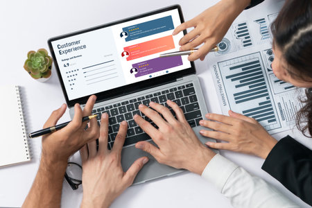 Customer experience and review analysis by computer software for corporate business