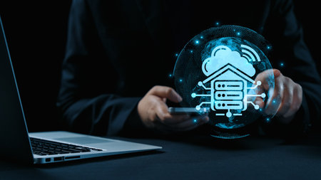 Cloud computing, cloud strategy, and cloud technology transforming digital infrastructure with...