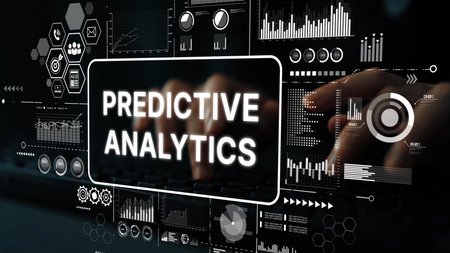 Comprehensive Overview of Predictive Analytics with Visual Data Displays and User Interaction on Digital Interface. Asymptotic smart data analytic.の写真素材