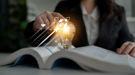 Startup business drives acceleration. Business launch empowers growth, launch hits goal, launch...