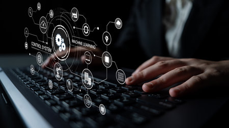 Modern automation drives workflow efficiency by connecting systems, people, and data. With intelligent automation, businesses unlock potential through seamless integration and automation tools.の写真素材