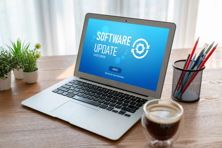 Software update on computer for modish version of device software upgrade