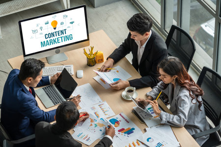 Content marketing for modish online business and e-commerce marketing strategyの写真素材
