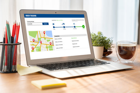 Delivery tracking system for e-commerce and modish online business to timely goods transportation...