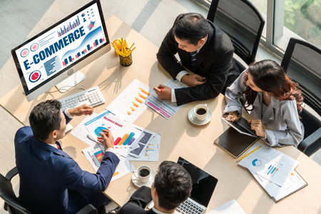 E-commerce data software provide modish dashboard for sale analysis to the online retail businessの写真素材