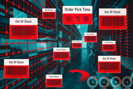 Smart warehouse management system using augmented reality technology to identify package picking and...