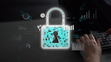 Cyber security protection and cyber security strategies against cyber threats, system hacks, digital...