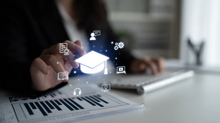 Cloud computing, cloud strategy, and cloud technology transforming digital infrastructure with scalable services, secure data storage, and cloud-based digital business solutions.の写真素材