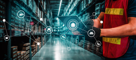 Smart warehouse management system with innovative internet of things technology to identify package...