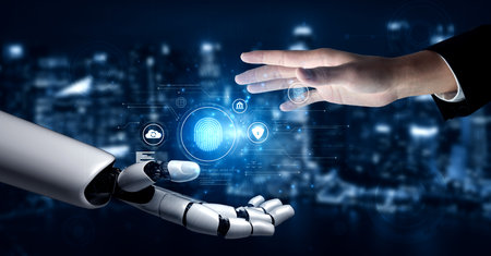 AI enhances biometric identity authentication with fingerprint and facial recognition to ensure...