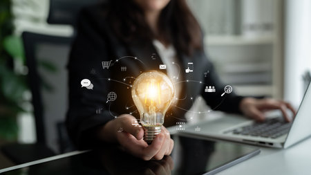 Visualization of global digital communication and online across multiple platforms, including global network, digital network, communication network, and online network.の写真素材