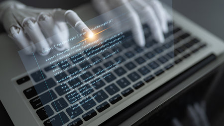 AI assistant enhance programming task manager functionality and automate user interface coding with improved error handling and interaction flowの写真素材