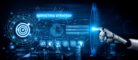 AI identifies target audiences with smart segmentation and virtual assistants, enabling precise, personalized marketing strategies. Vouchの写真素材