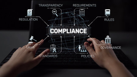 Compliance ensures alignment with standards, laws, and policies. A strong compliance system helps enforce regulation, protect organizations, and improve global compliance transparency. Muxerの写真素材