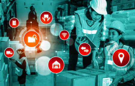 Smart warehouse management system with innovative internet of things technology to identify package...