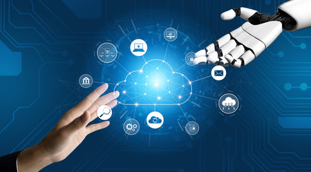 AI enhances cloud computing by optimizing service, cloud, and network integration for efficient...